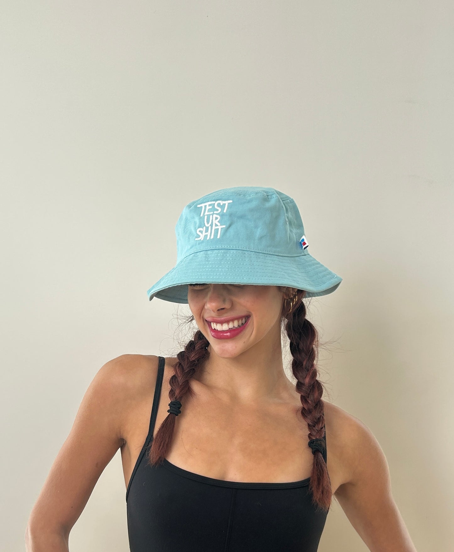 TEST UR SHIT bucket hat (blue)