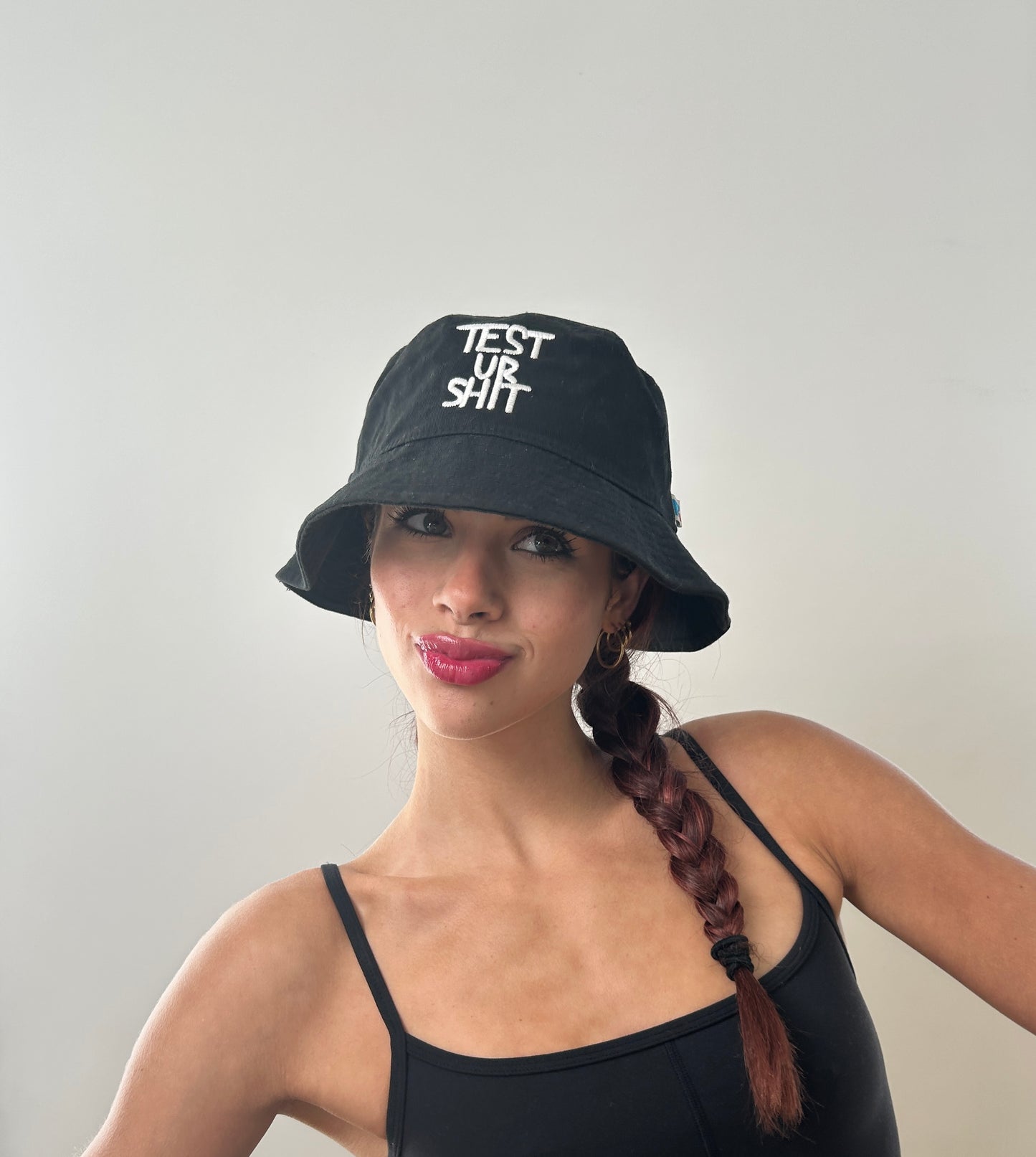 TEST UR SHIT bucket hat (black)